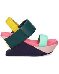 United Nude - Delta Wedge Sandal Touch-Strap Wedge Sandals - Lyst