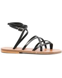 K. Jacques - Strappy Leather Sandals - Lyst