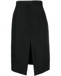 KHAITE - Falda recta con abertura - Lyst