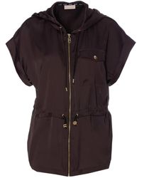 Liu Jo - Drawstring-hood Vest - Lyst