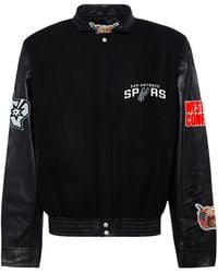 Jeff Hamilton - San Antonio Spurs Logo-Patch Bomber Jacket - Lyst
