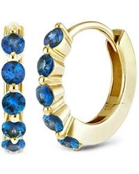 Dinny Hall - Shuga Sapphire Hoop Earrings - Lyst