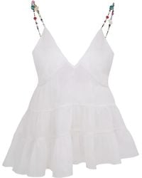Azeeza - Viola Ruffled Tiered Top - Lyst