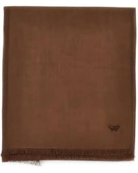 Weekend by Maxmara - Fringed Butterfly-Embroidered Scarf - Lyst