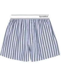 Sporty & Rich - Serif Striped Boxer Shorts - Lyst
