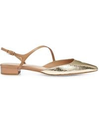 Geox - Giselda Snakeskin-Effect Slingback Shoes - Lyst
