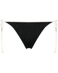 Mc2 Saint Barth - Marielle String Lurex Bikinislip - Lyst