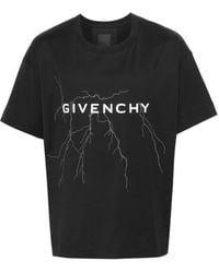 Givenchy Glow-in-the-dark Logo-print Cotton-jersey T-shirt