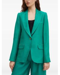 La Petite Francaise - Voyante Button Flap-Pocket Blazer - Lyst