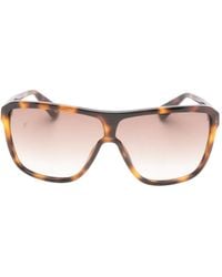 Marc Jacobs - Tortoiseshell-Effect Geometric-Frame Sunglasses - Lyst