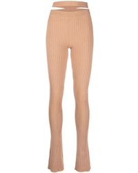 ANDREADAMO - Cut-Out Detail Knit Leggings - Lyst