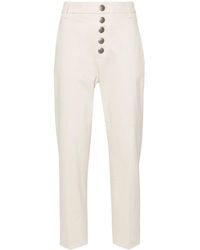 Dondup - Nima Logo-Plaque Trousers - Lyst