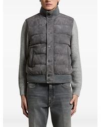 Peserico - Quilted Panel-Knit Jacket - Lyst