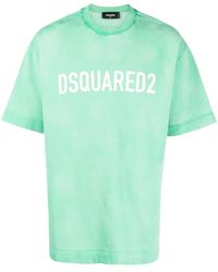DSquared² - Drop-Shoulder Cotton T-Shirt - Lyst