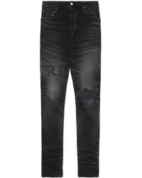Amiri - Crystal-Embellished Skinny Jeans - Lyst