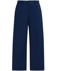 Marni - Logo-Waistband Straight-Leg Cotton Trousers - Lyst