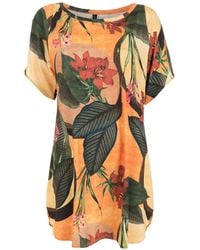 Lygia & Nanny - Floral Leaf Print T-shirt Dress - Lyst