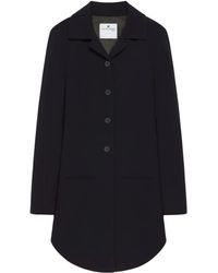 Courreges - Circle Heritage Crepe Coat Clothing - Lyst