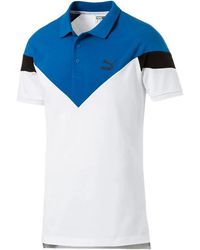 PUMA - Mcs Colour-Block Polo Shirt - Lyst