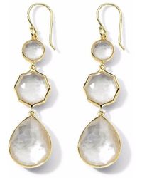 Ippolita - 18kt Yellow Gold Rock Candy® Small Crazy 8s Mother-of-pearl Earrings - Lyst