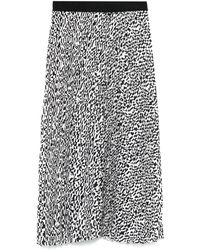 Karl Lagerfeld - Gonna Midi Con Stampa - Lyst