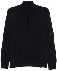 C.P. Company - Lens-Detail Half-Zip Sweater - Lyst