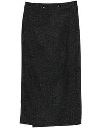 Samuel Guì Yang - Button-Detail Wrap Skirt - Lyst