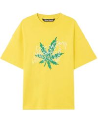 Palm Angels - Palm Leaf Graphic T-Shirt - Lyst