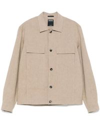 ZEGNA - Leather Shirt Jacket - Lyst