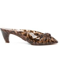 Chloé - Mules Jelly À Imprimé Léopard - Lyst