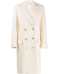 Marni Wollen Jas - Wit