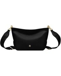 Aigner - Paola Grained-Leather Logo-Plaque Cross Body Bag - Lyst