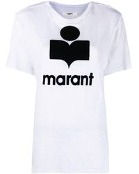 Isabel Marant - T-Shirt In Lino Con - Lyst