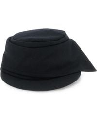 Yohji Yamamoto - Draped Wool-Blend Hat - Lyst