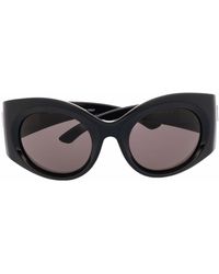 Balenciaga - Bold Sonnenbrille mit rundem Gestell - Lyst