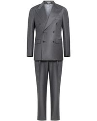 Franzese Collection - Pinstripe Double-Breasted Suit - Lyst