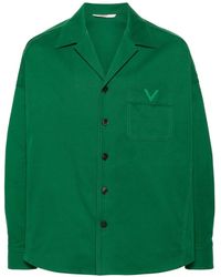 Valentino Garavani - Vlogo Canvas Shirt Jacket - Lyst