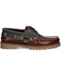 Barbour - Deck Leather Boat Shoes - Lyst