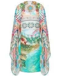 CAMILLA - Chiffon Floral-Print Silk Shrug - Lyst