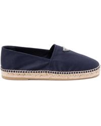 Prada - Espadrilles mit Triangel-Logo - Lyst