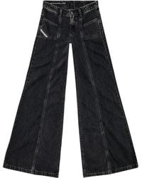 DIESEL - Vaqueros bootcut D-Akki de talle medio - Lyst