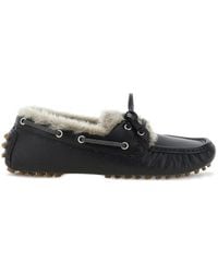 Brunello Cucinelli - Mocassins Monile À Doublure En Peau Lainée - Lyst