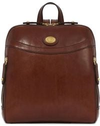 The Bridge - Leather Zip-Fastening Backpack - Lyst