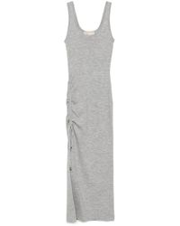 Michael Kors - Gerafftes Kleid Mit U-Ausschnitt - Lyst