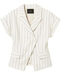 Twinset - Double-Breasted Pinstriped Vest - Lyst