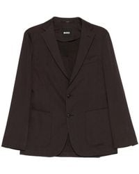 BOSS - Buttoned Patch-Pocket Blazer - Lyst