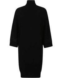 ERMANNO FIRENZE - Turtleneck Wool Dress - Lyst