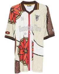Pantofola D Oro - Pdo X Thebe Magugu Graphic-Print Polo T-Shirt - Lyst