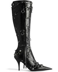 Balenciaga - Cagole 90Mm Pointed-Toe Boots - Lyst