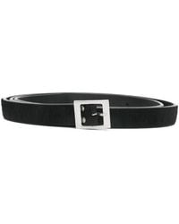 Rick Owens - Leather Square-Buckle Belt - Lyst